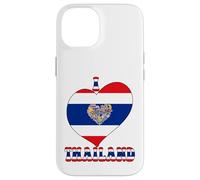 I Love Thailand Proud Thai Pride Tailandia Bandera Corazón Gráfico Carcasa para iPhone 14