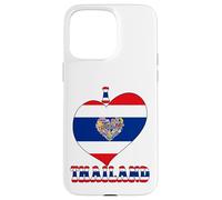 I Love Thailand Proud Thai Pride Tailandia Bandera Corazón Gráfico Carcasa para iPhone 15 Pro MAX