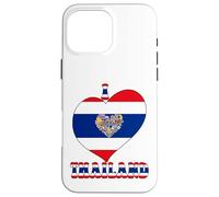 I Love Thailand Proud Thai Pride Tailandia Bandera Corazón Gráfico Carcasa para iPhone 16 Pro MAX