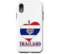 I Love Thailand Proud Thai Pride Tailandia Bandera Corazón Gráfico Carcasa para iPhone XR
