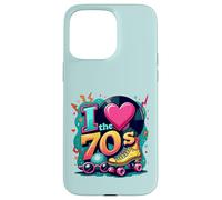 I Love The 70s Retro Cassette Roller Vinyl Disco Party 70s Carcasa para iPhone 15 Pro MAX