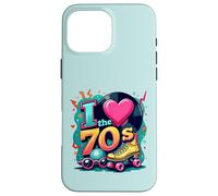 I Love The 70s Retro Cassette Roller Vinyl Disco Party 70s Carcasa para iPhone 16 Pro MAX
