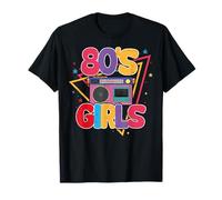 I Love The 80's Slogan, 80s-Themed Party Costume for Girls Camiseta