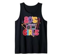 I Love The 80's Slogan, 80s-Themed Party Costume for Girls Camiseta sin Mangas