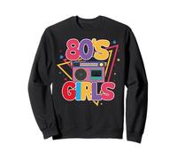 I Love The 80's Slogan, 80s-Themed Party Costume for Girls Sudadera