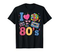 I Love The 80's Slogan, 80s-Themed Party Costume for Women Camiseta
