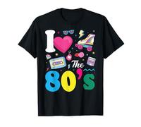 I Love The 80's Slogan, 80s-Themed Party Costume for Women Camiseta