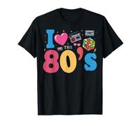 I Love The 80's Slogan, 80s-Themed Party Costume for Women Camiseta
