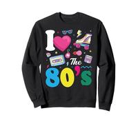 I Love The 80's Slogan, 80s-Themed Party Costume for Women Sudadera