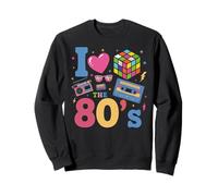 I Love The 80's Slogan, 80s-Themed Party Costume for Women Sudadera