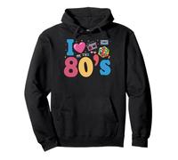 I Love The 80's Slogan, 80s-Themed Party Costume for Women Sudadera con Capucha