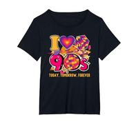 I Love The 90s Retro Vintage Halloween Costume Mujeres Hombres 90s Camiseta, Mujer Tallas Grandes, Negro, 6XL Grande