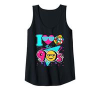 I Love The 90s Retro Vintage Halloween Costume Mujeres Hombres 90s Camiseta sin Mangas, Mujer, Negro, M