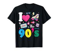 I Love The 90s Slogan 90s-Themed Party Costume for Women Camiseta