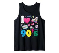 I Love The 90s Slogan 90s-Themed Party Costume for Women Camiseta sin Mangas