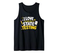 I Love The Last Day of State Testing Funny Teachers Test Day Camiseta sin Mangas