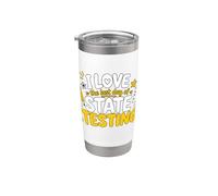 I Love The Last Day of State Testing Funny Teachers Test Day Vaso térmico de acero inoxidable de doble pared