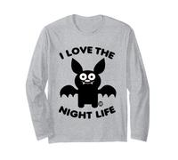 I Love The Night Life Funny Bat Manga Larga