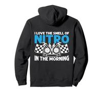 I Love The Smell of Nitro In The Morning Drag Racing Sudadera con Capucha