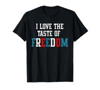 I Love The Taste of Freedom Couples Matching 4th of July tee Camiseta