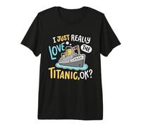 I Love The Titanic Funny RMS Ship Hombres Mujeres Niños Camiseta Premium