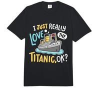 I Love The Titanic Funny RMS Ship Hombres Mujeres Niños Comfort Colors Adult Heavyweight T-Shirt