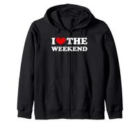 I Love The Weekend, Me Encanta el Fin de Semana Sudadera con Capucha