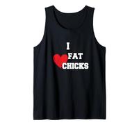 I Love Thick Girls Bold Funny Heart Humor Design Tees Camiseta sin Mangas