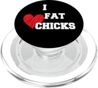 I Love Thick Girls Bold Funny Heart Humor Design Tees PopSockets PopGrip para MagSafe