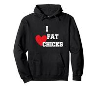 I Love Thick Girls Bold Funny Heart Humor Design Tees Sudadera con Capucha
