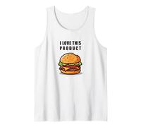 I Love This Product - Funny Small Bite Burger Cartoon Camiseta sin Mangas