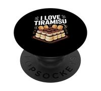 I Love Tiramisú Cake Lovers Delight PopSockets PopGrip Adhesivo