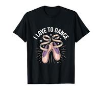 I Love To Dance Ballet Pointe Zapatos Camiseta