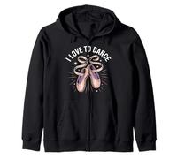 I Love To Dance Ballet Pointe Zapatos Sudadera con Capucha
