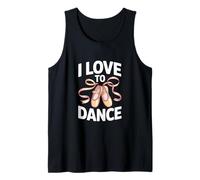 I Love To Dance Zapatillas de ballet Passion Camiseta sin Mangas