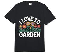 I Love To Garden Flower Power Design Comfort Colors Adult Heavyweight T-Shirt