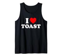 I Love Toast - Mermelada de Mantequilla para Pan crujiente para Desayuno Camiseta sin Mangas
