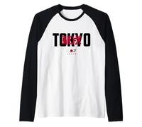 I Love Tokyo, Tokio Japan Loves me, Tokyo Fashion Graphic Camiseta Manga Raglan