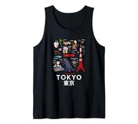 I Love Tokyo, Wonderful Tokyo Japan Childish Culture Doodles Camiseta sin Mangas