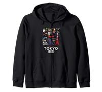 I Love Tokyo, Wonderful Tokyo Japan Childish Culture Doodles Sudadera con Capucha