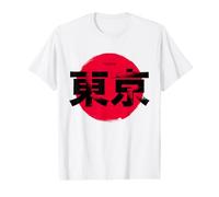 I Love Tokyo, Wonderful Tokyo with Japan Red Circle Flag Camiseta gráfica económica