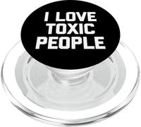I Love Toxic People - Divertido Dicho sarcástico Novedad tóxico PopSockets PopGrip para MagSafe