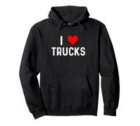 I Love Trucks - Corazón - Camión volquete mecánico Big Rig Semi Sudadera con Capucha