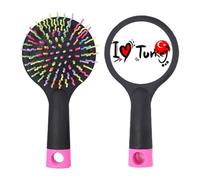 I Love Turkey - Cepillo para desenredar el cabello, diseño de corazón con la bandera del mundo