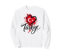 I Love Turkey Vacaciones Viaje Corazón Bandera Souvenir Art Sudadera