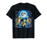 I Love Turtles Sea Costume Tres Tortugas aullando a la luna Camiseta