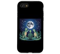 I Love Turtles Sea Costume Tres Tortugas aullando a la luna Carcasa para iPhone SE (2020) / 7 / 8