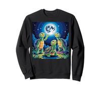 I Love Turtles Sea Costume Tres Tortugas aullando a la luna Sudadera