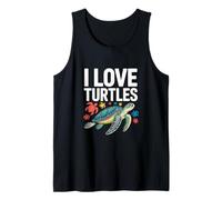 I Love Turtles Sea Creatures Pasión Camiseta sin Mangas