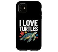 I Love Turtles Sea Creatures Pasión Carcasa para iPhone 11
